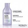 Redken |Après-Shampoing Éclat pour Cheveux Blonds Ternes, Enrichi à la Vitamine C, Blondage High Bright, 300 ml