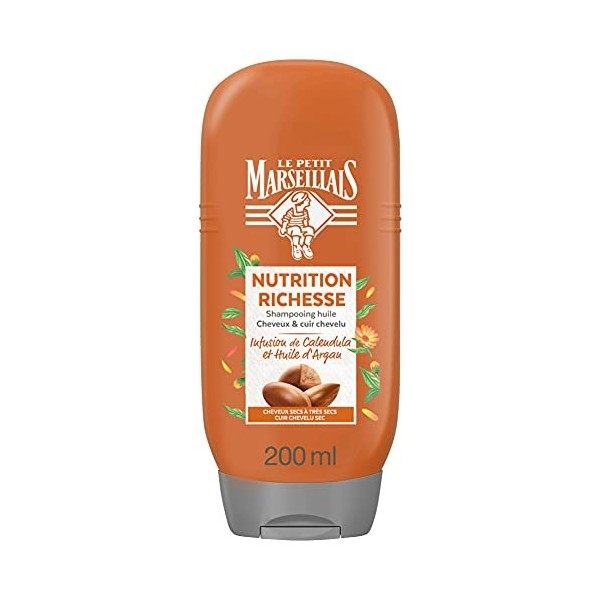 Le Petit Marseillais Après-Shampooing Nutrition Infusion Calendula et Argan Bio - Le flacon de 200 ml