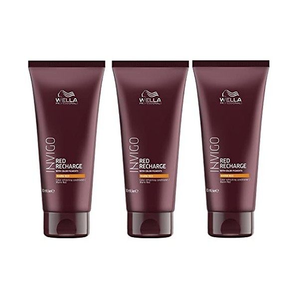 3 Red Recharge chaud Red Color Après-shampoing invigo Wella Professionals jamais 200 ml - 600 ml