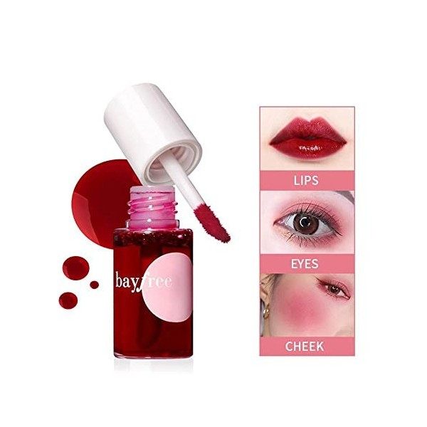 4 Pcs Lip Stain Lip Glaze Velvet Matte Mirror Liquid Lipsticks Waterproof Long Last Lip Gloss Lipstick Anti-stick Cup Cheek E