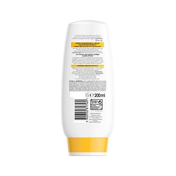 DESSANGE - Nutri Extrême Après-Shampooing Crème Anti-Dessèchement Pour Cheveux Secs Ou Desséchés - 200 ml - Lot de 2