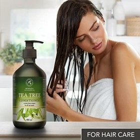 Après-Shampooing aux Cheveux 480ml - Revitalisant Capillaire - 100% Naturelle Huile dArbre à Thé & Macadamia & Camélia pour 
