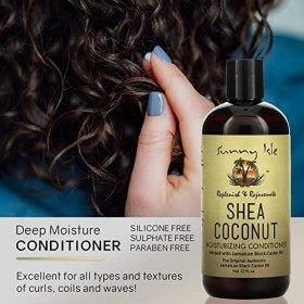 Sunny Isle - Après-shampoing hydratant au karité et à la noix de coco, infusé dhuile de ricin noire de Jamaïque 12 onces