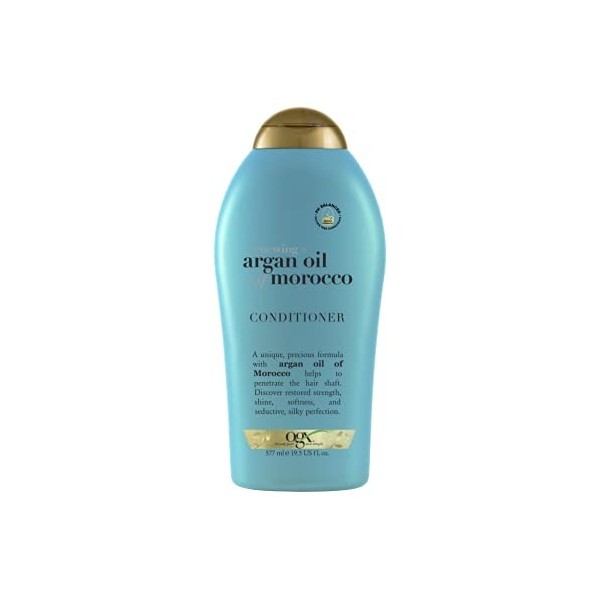 OGX Après-shampoing réparateur à lhuile dargan du Maroc pour cheveux secs et abîmés 577 ml