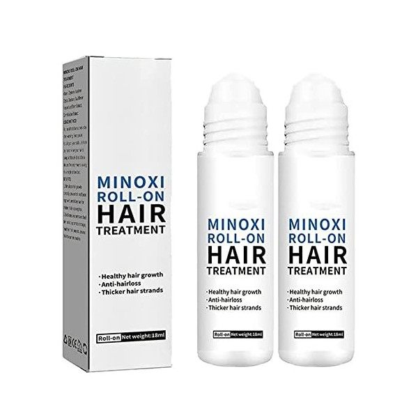 2pcs Scalprevive Min - Oxidil Growth Roller, Minoxi Roll - On Conditioner, Sérum De Croissance Des Cheveux, Roll - On Ingrown