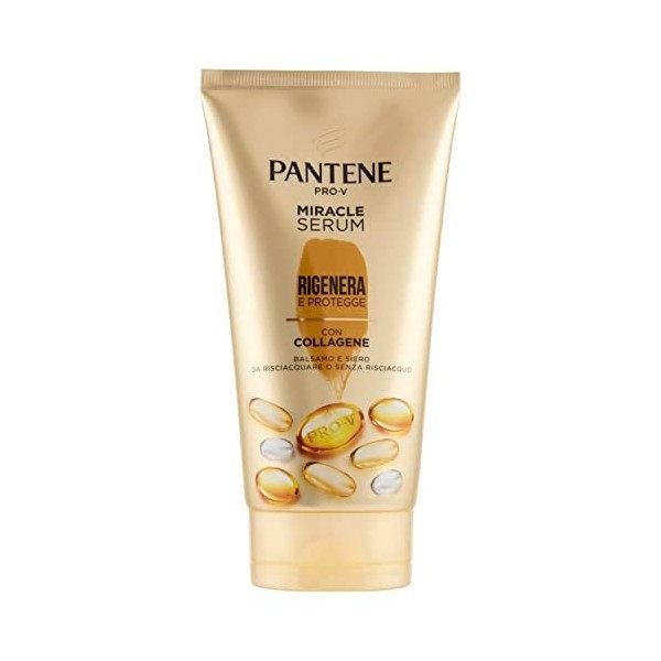 Baume pour cheveux endommagés, Pantene Pro-V Baume 3 minutes Miracle, régénère et protège, transforme les cheveux endommagés 