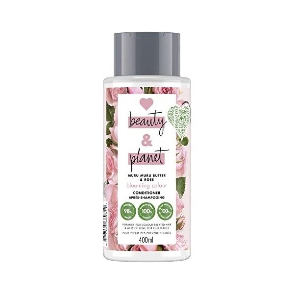 Love Beauty And Planet Après-Shampooing Femme Huile de Néroli et Jasmin Blanc Idéal pour les cheveux secs à ternes Certifié V