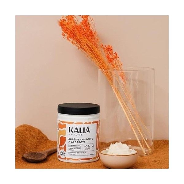 Kalia Nature - Après Shampoing à la sapote - Soin nourrissant cheveux bouclés frisés crépus - 200 ml