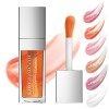 Lip Plumper Gloss Probuk 8ml Huile à Levre,Cristallin Transparent pour Les Repulpant Levres Gloss,Non Collante Nourrissant po