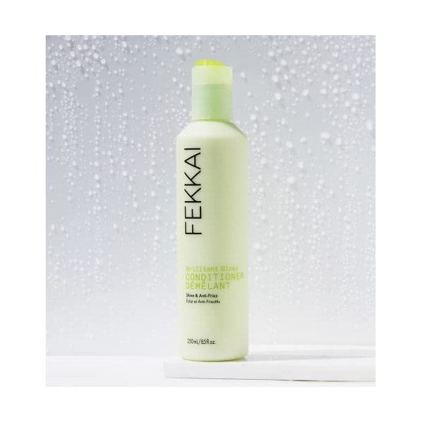 FEKKAI Brilliant Gloss Conditioner - 8.5 oz - Replenishes Moisture in Dry, Frizz-Prone Hair - Salon Grade, EWG Compliant, Veg