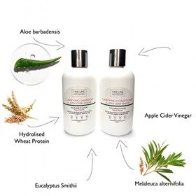 99% Naturel - APRÈS-SHAMPOING CLARIFIANT - VINAIGRE DE CIDRE DE POMME, COCO, ARBRE A THÈ & EUCALYPTUS - 250ml de Fine Line Ap