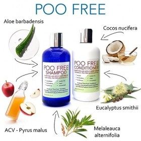 99% Naturel - APRÈS-SHAMPOING CLARIFIANT - VINAIGRE DE CIDRE DE POMME, COCO, ARBRE A THÈ & EUCALYPTUS - 250ml - de POO FREE -
