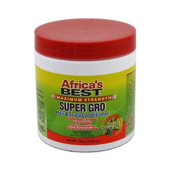 AFRIQUES MIEUX SUPER GRO MAXIMUM HAIR & SCALP Après shampoing 155 ml pack de 2 