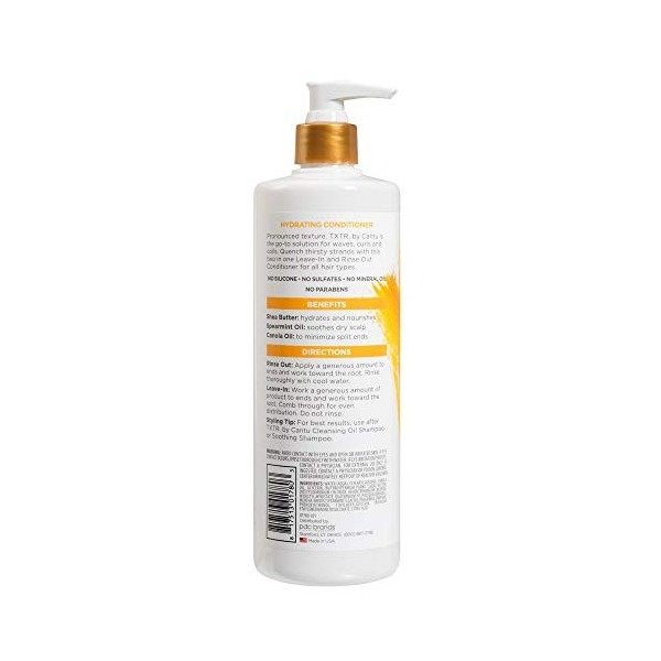 Cantu txtr tratamiento hydrating acondicionador 473 ml sin+con aclarado 