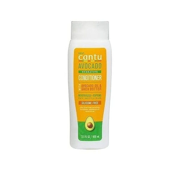 Cantu Avocado Après-Shampoing Hydratant à lhuile dAvocat et au Beurre de Karité 400ml/13.5 fl.oz