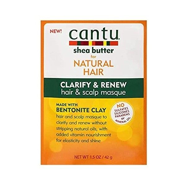 MASQUE CAPILLAIRE CLARIFIANT & RÉGÉNÉRANT À LARGILE BENTONITE – DEEP CLARIFY & RENEW BENTONITE CLAY MASQUE |NATURAL HAIR