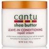 3 x CANTU SHEA BUTTER LEAVE IN CONDITIONER / HAIR REPAIR CREAM 473ml by Cantu