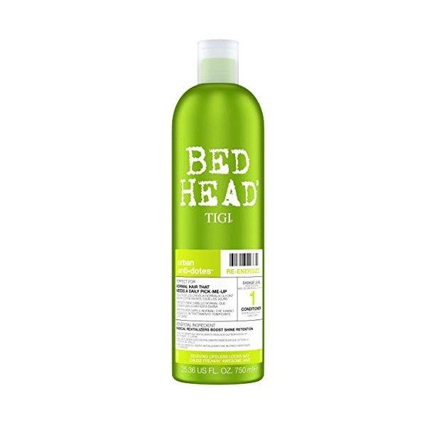 Bed Head by TIGI Urban Antidotes Re-Energise Après-shampooing pour cheveux normaux, 750 ml