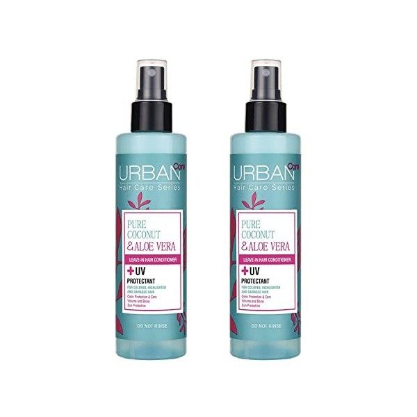 Urban Care Pure Coconut & Aloe Vera Colour Protecting & Strengthening Leave In Conditioner, 200ml Duo