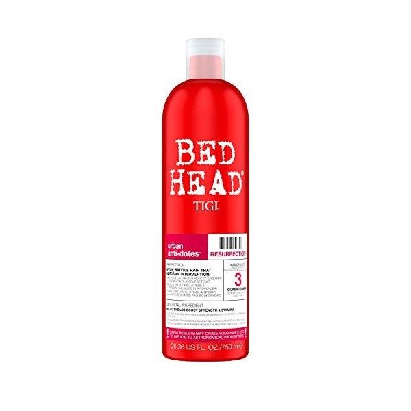 Bed Head by Tigi Urban Antidotes Resurrection, après-shampooing pour cheveux abîmés, 750 ml & Bed Head by Tigi Ego Boost Soin