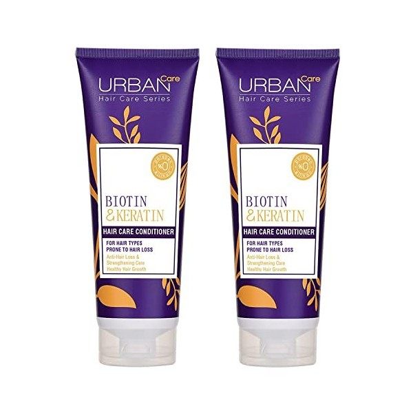 Urban Care Biotin & Keratin Anti-Hairloss Restructures & Repairs Conditioner, 250ml Duo