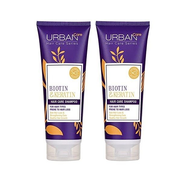 Urban Care Biotin & Keratin Anti-Hairloss Restructures & Repairs Shampoo, 250ml Duo