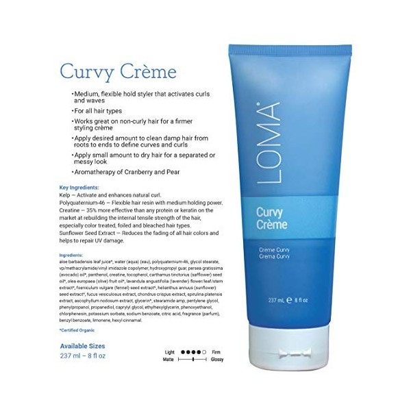 LOMA Crème activatrice de boucles 8oz