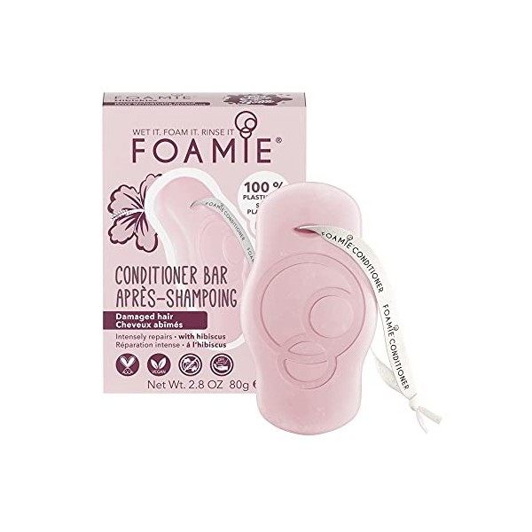 Foamie Après-Shampoing solide pour cheveux normal à la noix de coco pour cheveux forts, 100% vegan, après-shampoing sans sulf