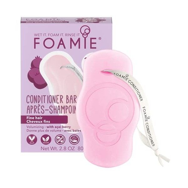 Foamie Après-Shampoing solide pour cheveux normal à la noix de coco pour cheveux forts, 100% vegan, après-shampoing sans sulf