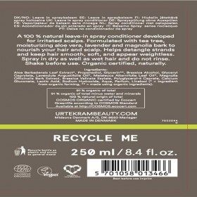 Urtekram Tea Tree Après-shampooing en Spray - Laisser Agir - Formule Naturelle et Rafraîchissante pour les Cheveux & le Cuir 