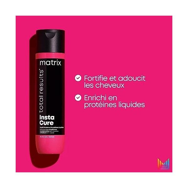 Matrix, Après-Shampoing Anti-Casse pour Cheveux Secs et Abîmés, Fortifie & Protège, Enrichi en Protéines Liquides, Total Resu