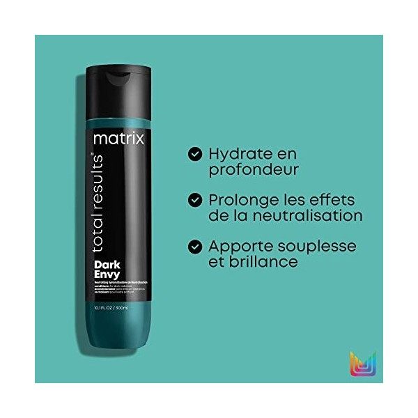 Matrix, Après-Shampoing Nourrissant Post Neutralisation pour Cheveux Bruns & Bases Foncées, Colorés ou Naturels, Anti-Reflets