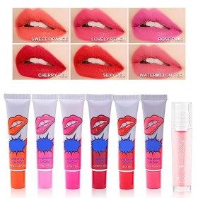 9pcs lip stain peel off peel off lip gloss Tattoo Peel Off Lip tattoo lipstick Easy Peel Off Lip Gloss Brillant à lèvres Long