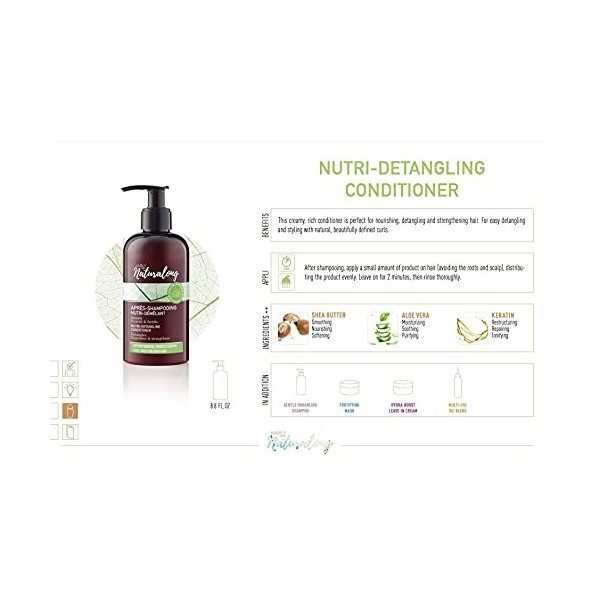 Naturalong Après-Shampooing Nutri-démélant - Facilité le démélage des cheveux - Pour des cheveux soyeux - 250ml