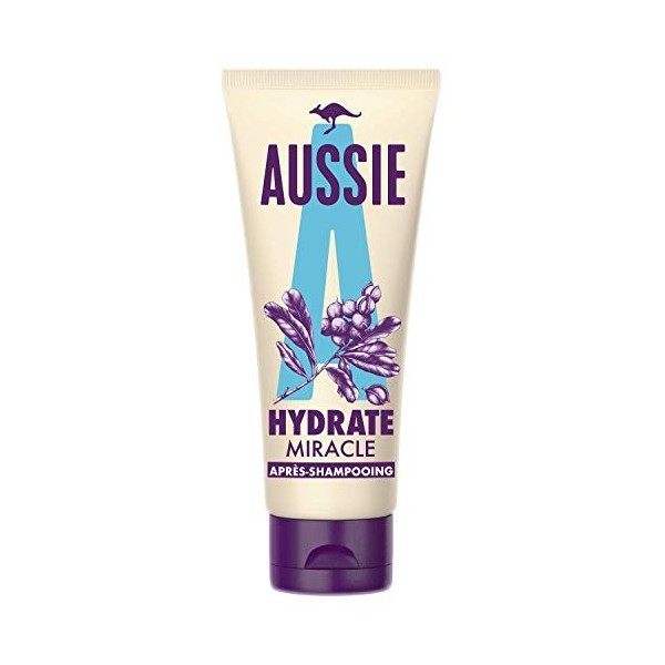 Aussie Hydrate Miracle Après-shampoing, Pour Cheveux Secs, Á LHuile De Macadamia, 200ml