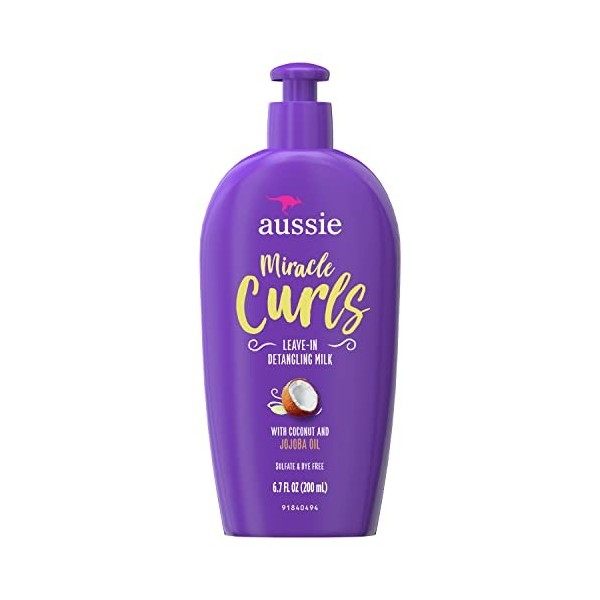 Aussie Laissez-In démêlant Lait Miracle Curls 6,7 oz 200 ml 