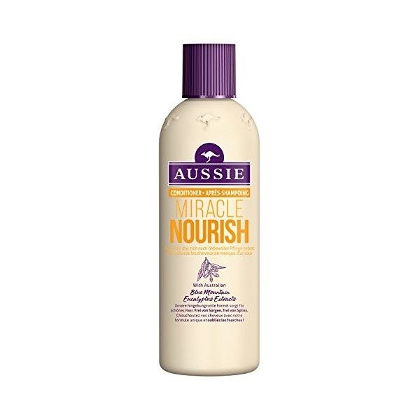 Aussie Miracle Nourish Après-Shampoing Pour Cheveux Longs 250 ml - Lot de 3