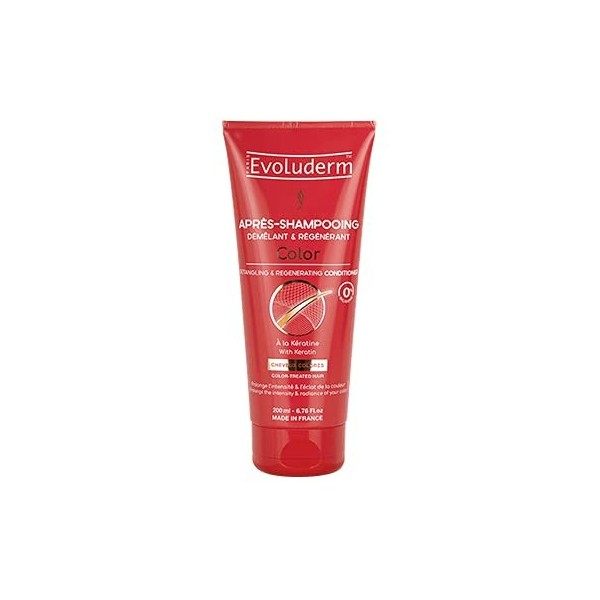 EVOLUDERM - Après-Shampoing Démêlant & Régénérant Color - 200 ml – Fabrication Française