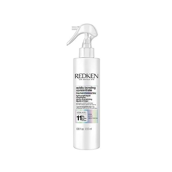 Redken, Après-Shampoing Concentré Léger & Réparateur, Pour Cheveux Fins, Transformation Capillaire Immédiate, Acide Citrique,