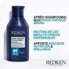 Redken, Après-Shampoing Bleu Neutralisant pour Cheveux Bruns, Protéine de Blé, Color Extend Brownlights, 300 ml