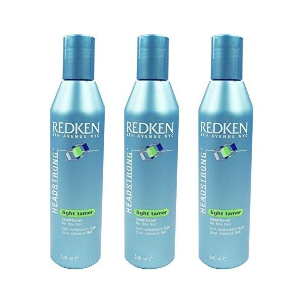 REDKEN 5th Avenue NYC Headstrong Light Tamer - Conditioner Soins Cheveux Fins - 3 x 250 ml