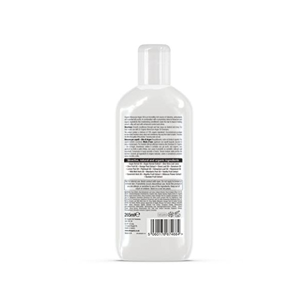 Dr. Organic Après-shampoing à largan marocain, 265 ml