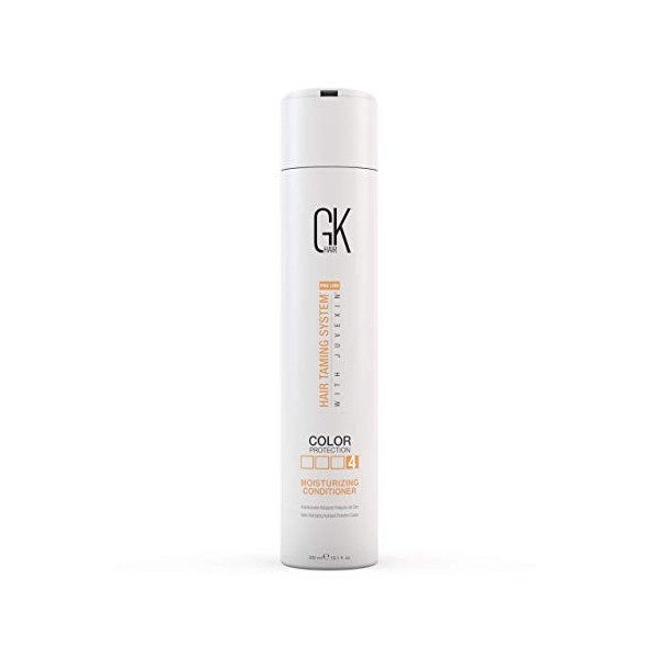 GK HAIR Global Keratin Moisturizing Conditioner 300ml - pour cheveux colorés, secs et abîmés, protège de la déshydratation 