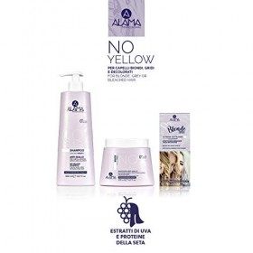 Alama Professional No Yellow Blonde Spray Extreme Soft & Shine, effet soie instantané, sans rinçage pour cheveux blonds, gris