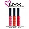 NYX Beurre Brillant Set 06 Rose Macaron, Été Fruit, Cerise Crème Anglaise