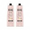 DUO PACK SHAMPOING & CONDITIONNEUR lissant bio hypoallergénique MEROZ PROFESSIONAL 2x500ml - Entretient lissage - Kératine, H