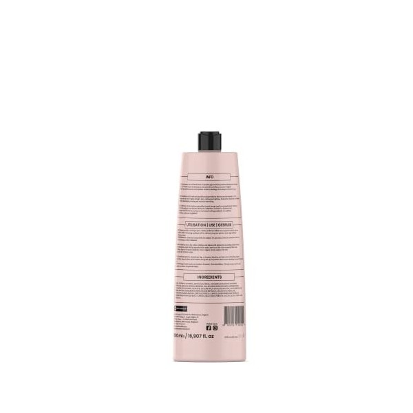 Conditionneur/après-shampoing lissant bio hypoallergénique MEROZ PROFESSIONAL 500ml - Entretient lissage - Triple enrichissem