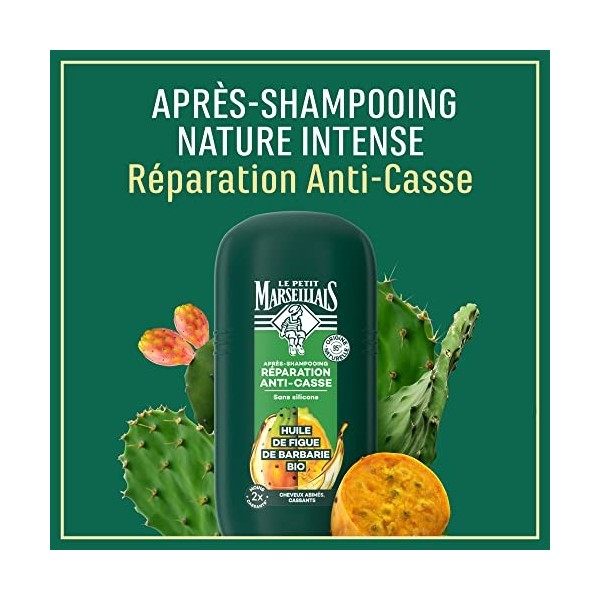 Le Petit Marseillais Après-Shampooing Infusion Nutrition, Cheveux Secs et Abimés, Infusion de Calendula BIO & Huile dArgan B