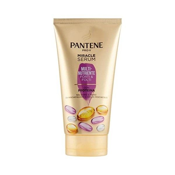 Pantene Pro-V Baume à 3 minutes Miracle Multi-nutritif pour cheveux forts et épais, nourrit avec linfusion Pro-V, antioxydan