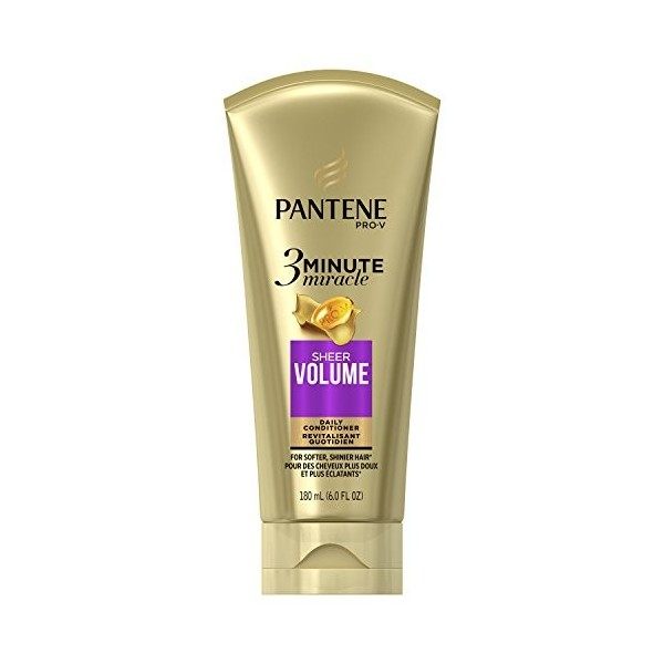 Pantene Sheer Volume 3 Minute Miracle Deep Conditioner, 6 Fluid Ounce by Pantene